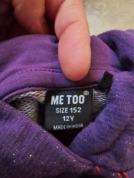 Fialová tunika/šaty 152, 152