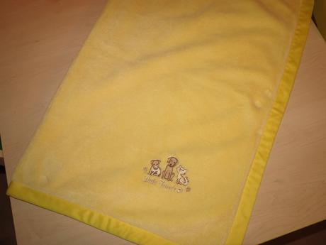 Žltá teplá deka 96x73 cm, 