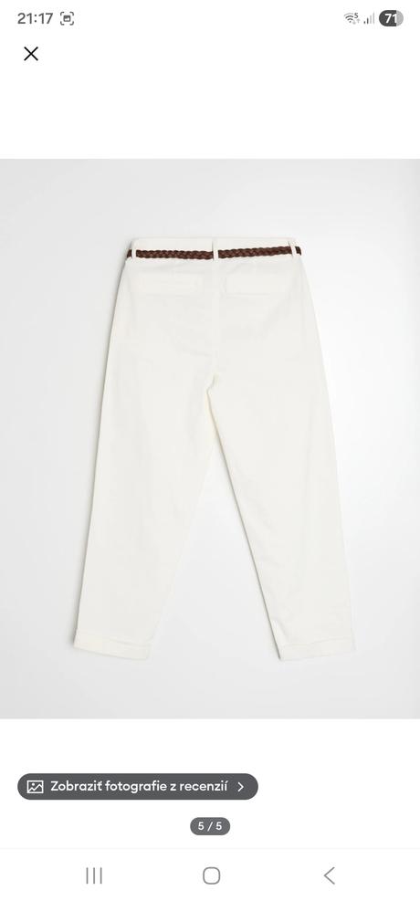 Chino nohavice s opaskom, sinsay,s