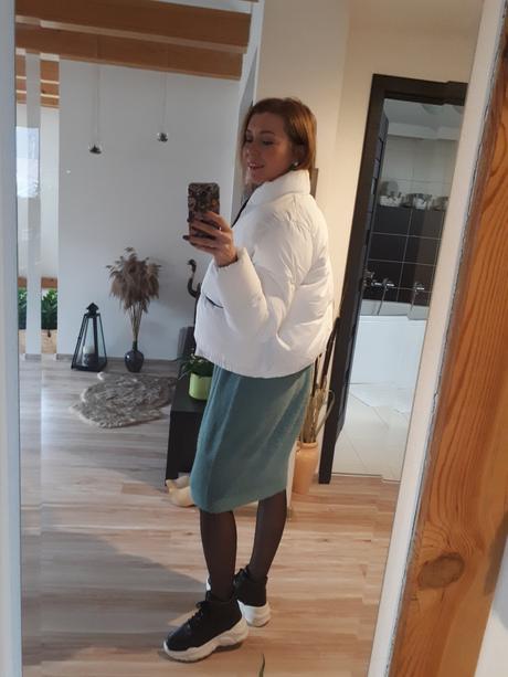 Bunda white, h&m,m