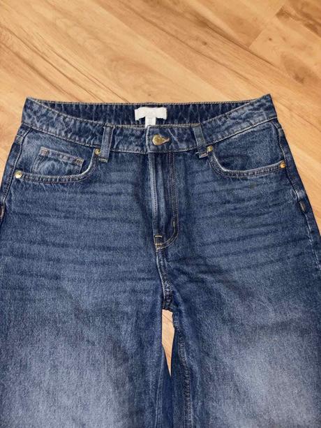 Široké rifle h&m 36/38, h&m,36 / 38 / m / s