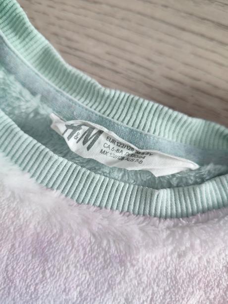 Plyšová mikina, h&m,122