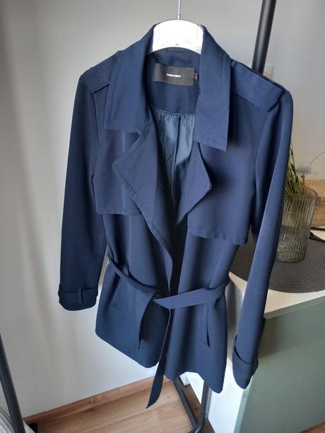 Modrý trenčkot orsay m, vero moda,m