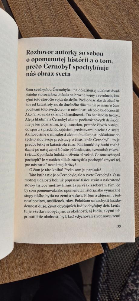 Kniha černobylská modlitba,