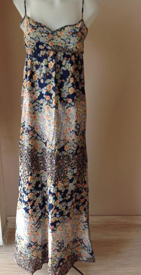 Dlhé bavlnené saty /o, h&m,xs