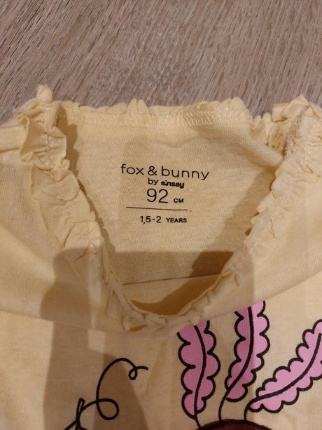 Tricko s dlhým rukavom, fox & bunny,92