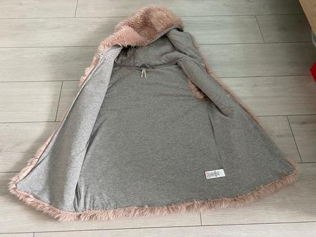 Kožušinová vesta s kapucňou, next,164