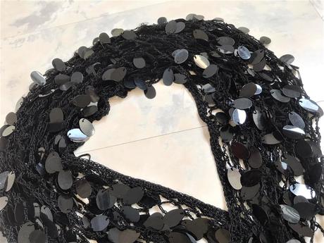 Spoločenská trblietavá šatka na krk, 