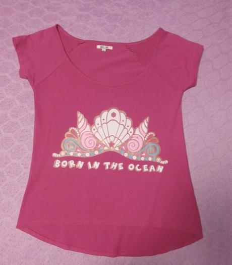 Ružové tričko s potlačou, m