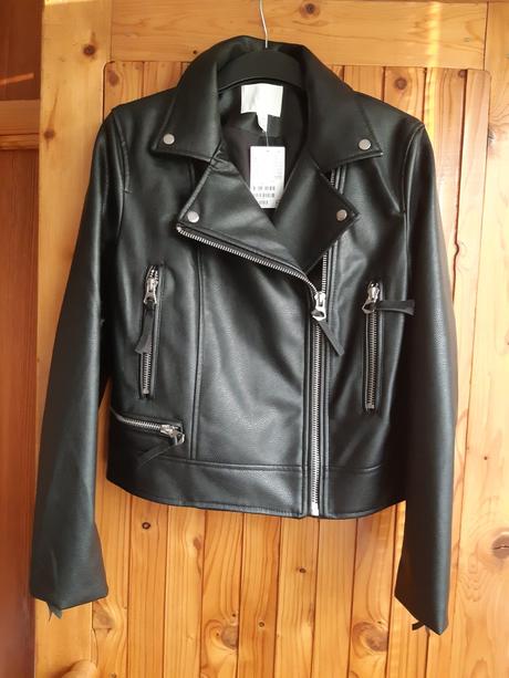 Koženna bunda, h&m,38