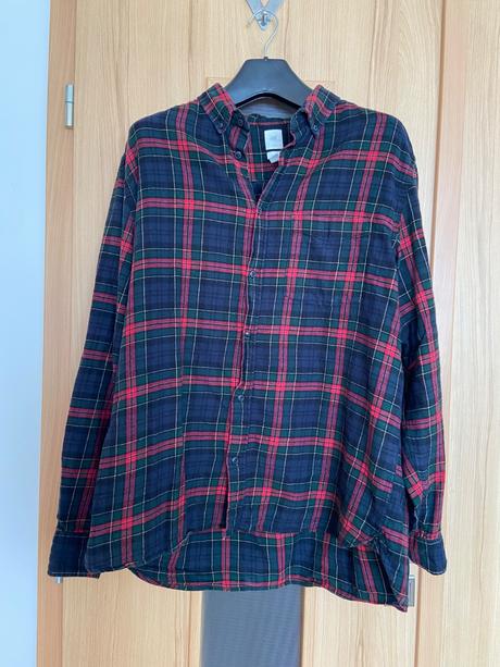 Pánska károvaná košeľa h&m, h&m,l