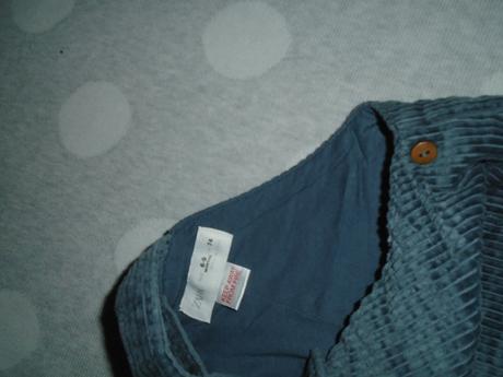 Menčestrové nohavice na traky na 6 až 9 mesiacov, zara,74