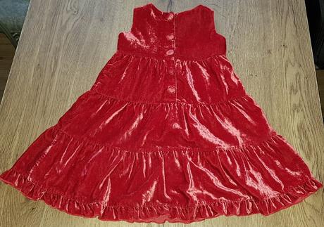 Bordové šaty, h&m,98