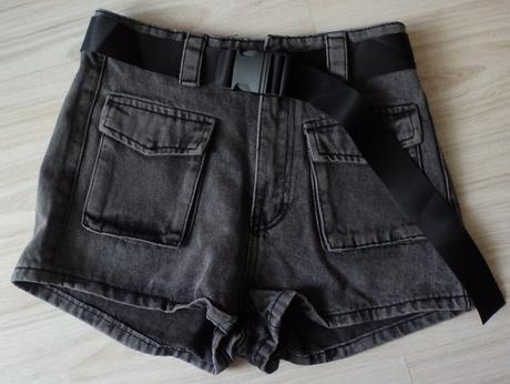 Tmavošedé rifľové kraťasy, xs/s/m, 36 - xs