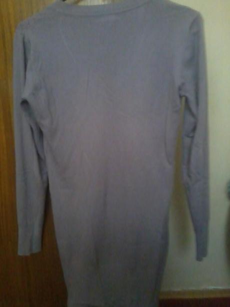 Dlhý fialový svetrík, m