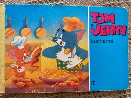 Retro staré leporelo tom a jerry kuchármi 1990, 