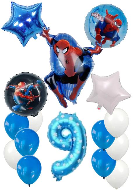Balóny spiderman - až 15/16/17 kusov, 