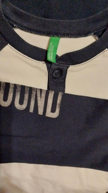 3x top s dlhym rukavom benetton,  bee, mattel, benetton,128