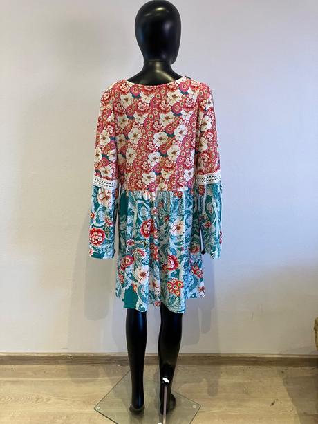 Dámske vzorované šaty bodyflirt (44-46), xxl