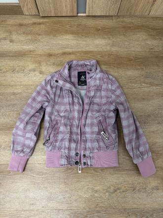 Kockovaná podšitá bundička, 116