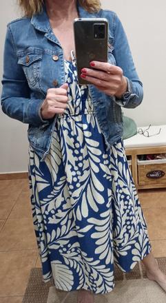 Šaty h&m a riflovka mango, h&m,s