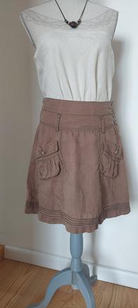 Ľanová sukňa, timeout,s