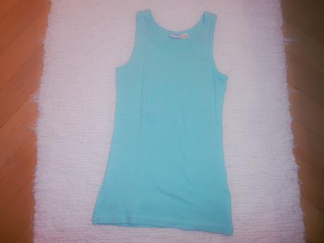 Tyrkysové tielko, h&m,s
