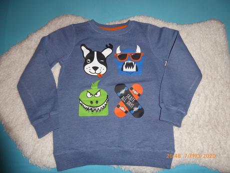 Mikina 3d psík a iné príšerky,128, takko,128