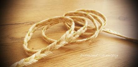 Ozdobná lemovka 10 mm - zlato béžová, 