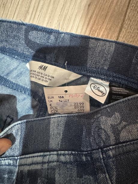 Široké nohavice, h&m,158