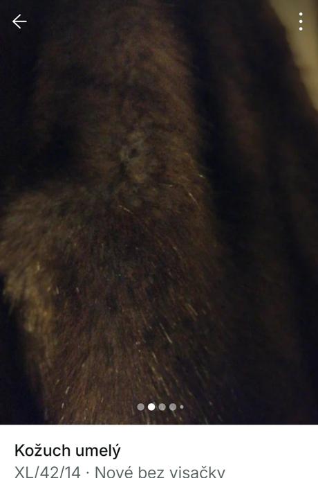 Kožuch umely, xl