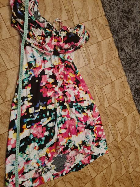 Farebné šaty, h&m,xs