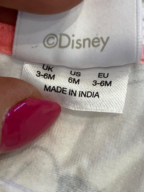 Dievčenské šaty minnie bielo tmavomodré (68), disney,68