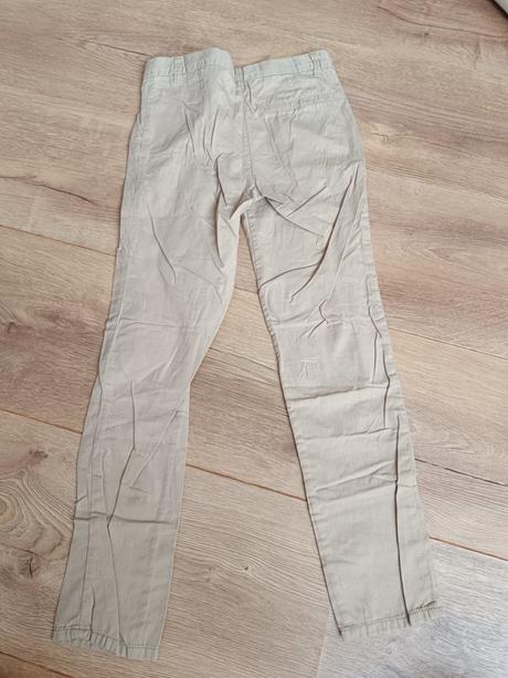 Kremove tenke nohavice h&m 140, h&m,140