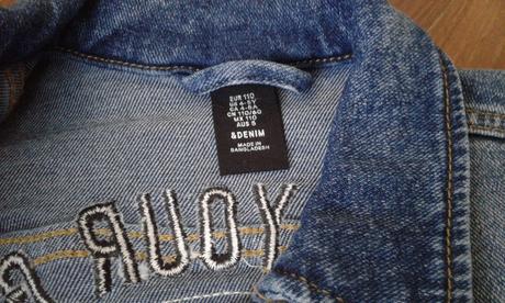 Riflová bunda, h&m,110