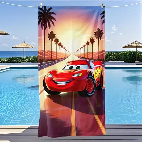 Osuška 70x150 cars dovolenka (rýchloschnúca),