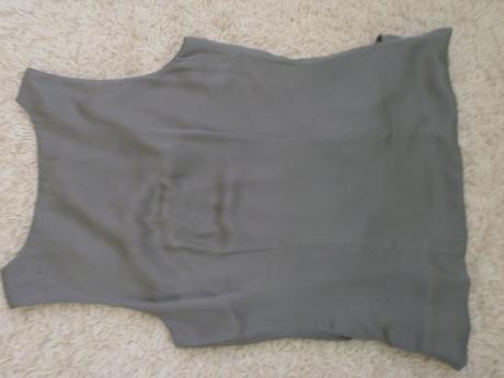 Šedá saténová blúzka, h&m,38