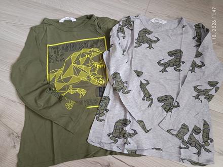Tričká s dlhým rukávom, h&m,134