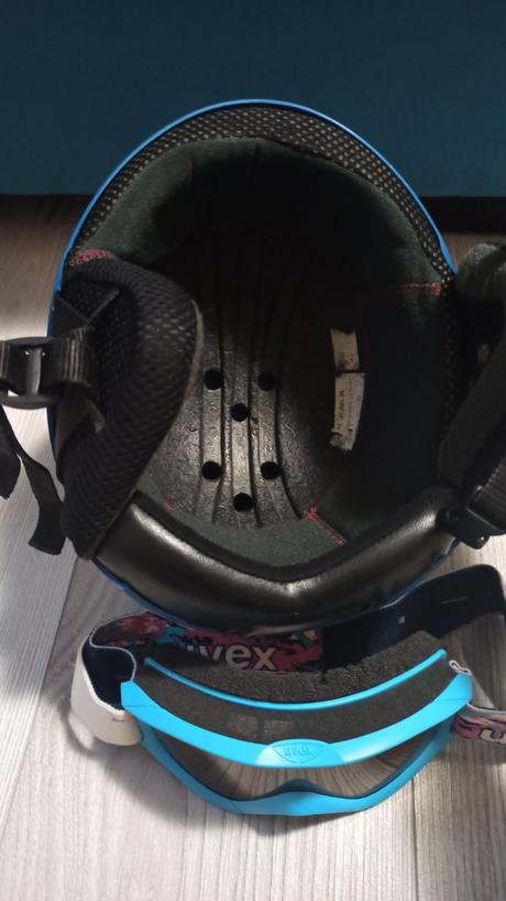 Lyžiarska prilba+okuliare, uvex,xs