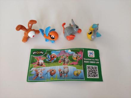 Vesele postavicky zvieratiek kinder, 