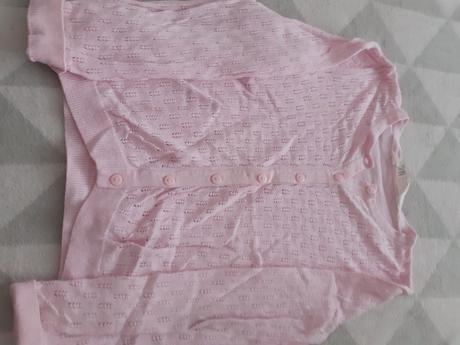 Bledoruzovy dievcensky pulover, h&m,116