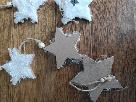 5 ks chlpatých hviezdičiek na vianočný stromček al, 