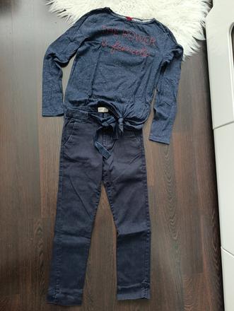 Dievčenský set nohavice a top, zara,152