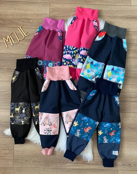 Reflexne softshellove nohavice na zimu/jar/jesen, 86 - 128