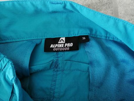 Modré technické šortky alpinepro, v36, alpine pro,36