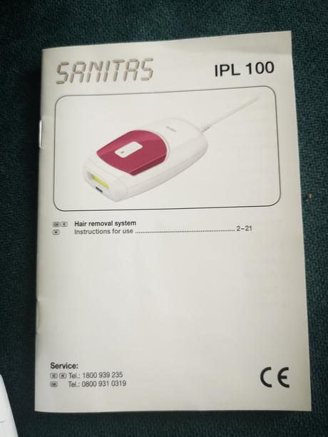 Sanitas ipl 100 - na trvalé odstránenie chĺpkov,