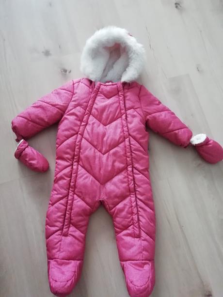 Kombinéza, overal, vytepleny s krásnou  kozusinkou, f&f,80