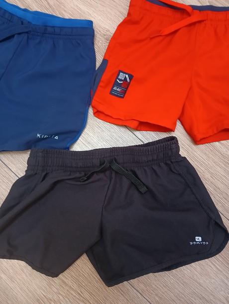 Športové funkčné kraťasy 3ks, decathlon,116