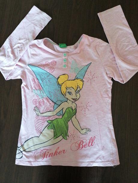 Dievčenské pyžamko iba horný diel 140-146, disney,140