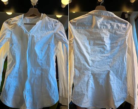 Biela kosela s limcom a dlhym rukavom, s